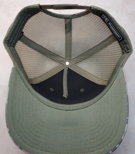 John Deere Black Patch Richardson 112 Trucker Hat Snapback Marsh Duck Camo/Loden - Picture 6 of 9