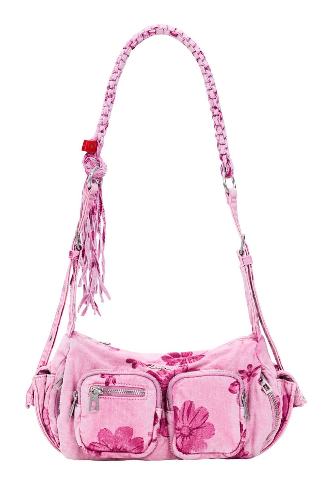 Borsa a mano Desigual Margaritas Haban denim borsa a tracolla borsa rosa caramella rosa