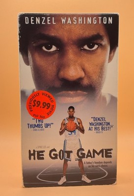 He Got Game VHS 1998 Denzel Washington Spike Lee **Buy 2 Get 1 Free**