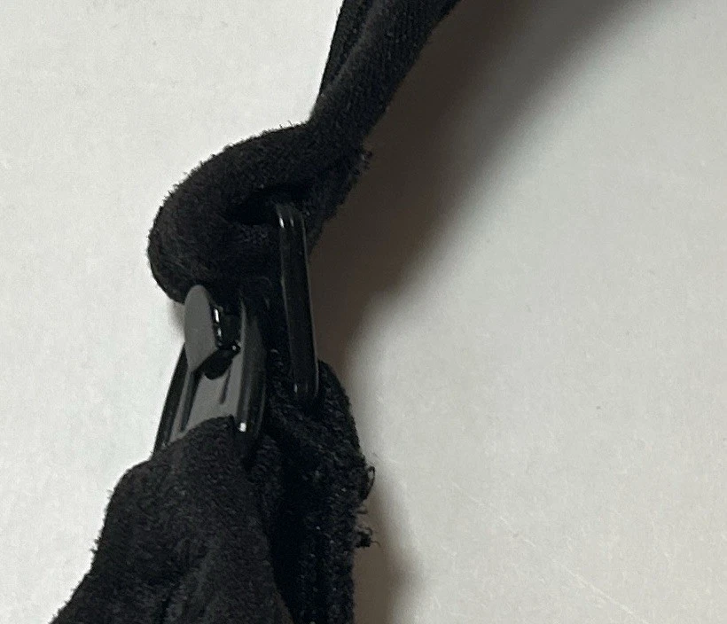 Sujetador de maternidad de enfermería Gilligan O’Malley inalámbrico negro talla M correa ajustable Foto 3 de 4