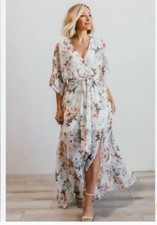 Baltic Born Floral Print Maxi Dress Bohemian XS