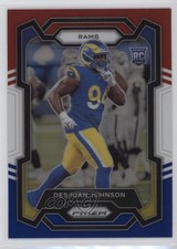 2023 Panini Prizm Rookies Red White & Blue Prizm Desjuan Johnson #356 0wp8