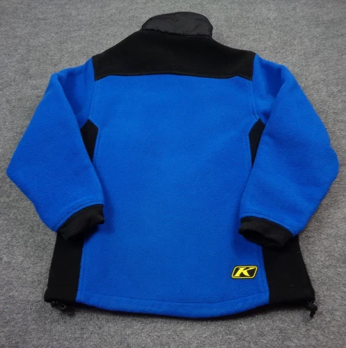 Klim Everest Fleece Jacket Mens Small Black Blue Full Zip Mid-Layer image 3