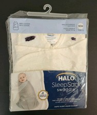 NWT NEW Halo SleepSack Swaddle 100 Cotton Newborn-3 Months Ivory 6-12 lb 