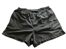 LL BEAN Men  s Vintage Sport Shorts L Black Swim Trunks Board Lined