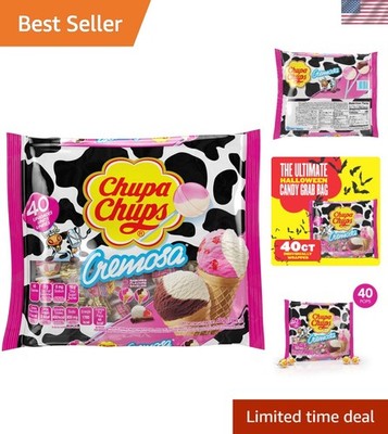 Celebrate with Cremosa: 40 Pack of Ice Cream Flavored Lollipops for Sharing Fun