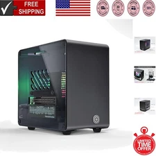 Stylish Raspberry Pi 5 Case with Air Cooling and Ambient RGB Light Effects