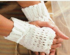 EASY Fingerless Cotton Bed Gloves/Apparel/Crochet Pattern INSTRUCTIONS ONLY