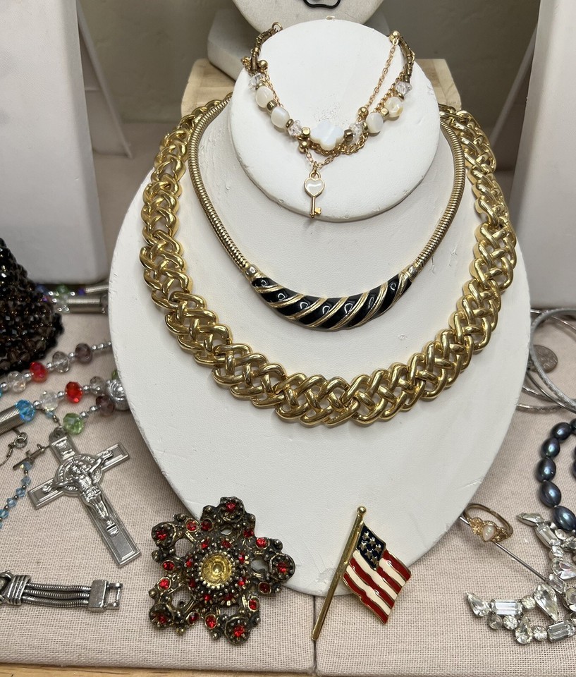 Vintage Estate Antique Costume Modern Jewelry Wear Repair Craft Lots 30