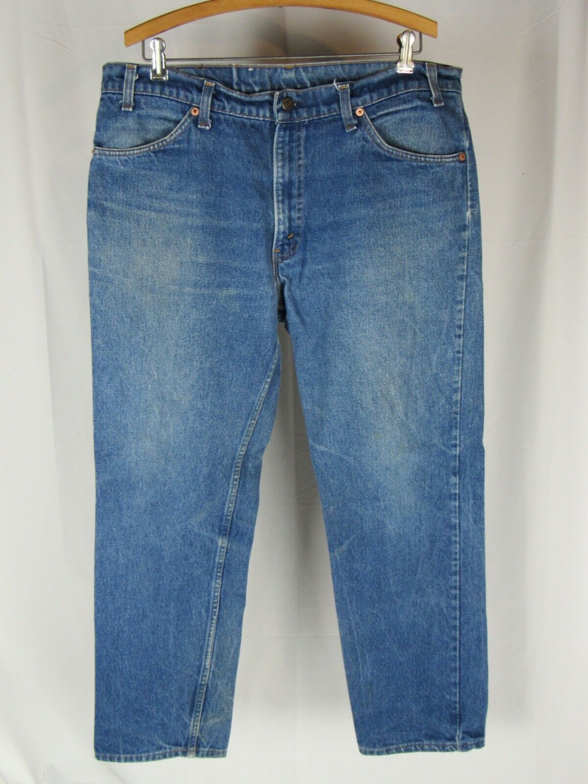 Vtg 80s Levi's 506 Orange Tab Faded Denim Jeans M… - image 3
