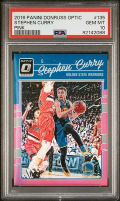 PSA 10 2016 Panini Donruss Optic Stephen Curry Pink /25 #135 | eBay