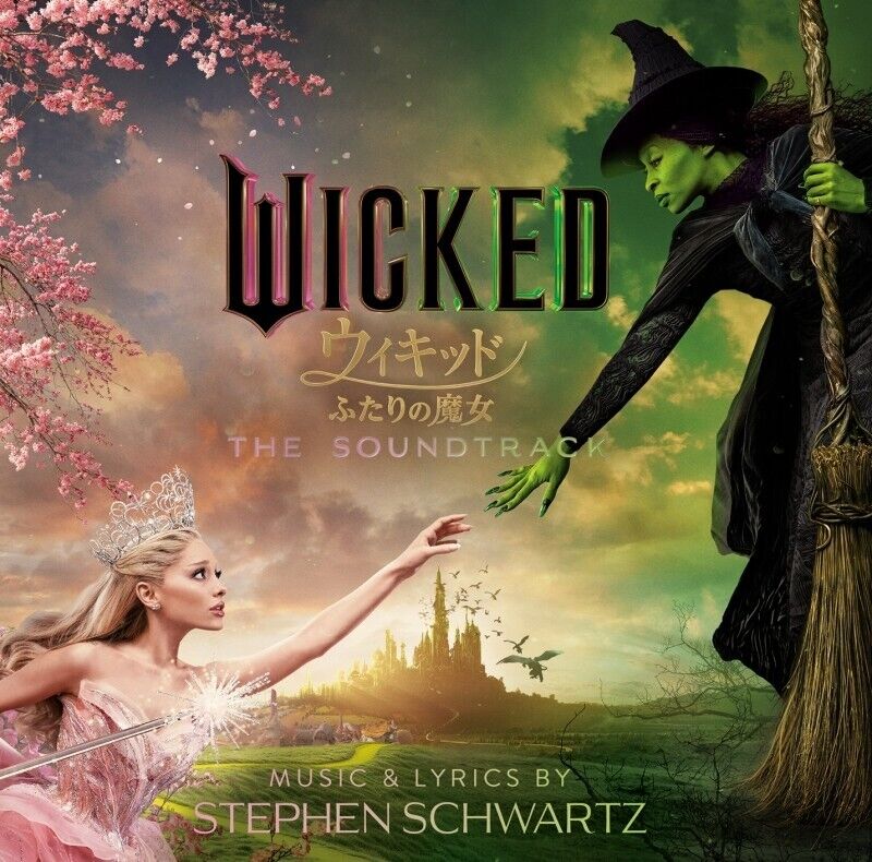 Wicked The Soundtrack CD Japan Bonus Tracks w/ Double-sided Wicked The Soundtrack CD Japan Bonus Tracks w/ Double-sided