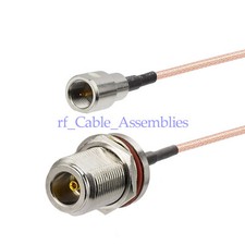FME male to N female bulkhead adapter pigtail Coax cable RG316 15cm for wireless