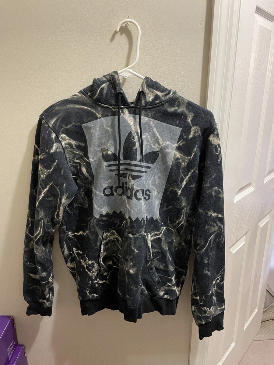 Bryggeri Caius Kejserlig Adidas Men&#039;s Other Sports Marble Print Hoodie Black-White DH3922 | eBay