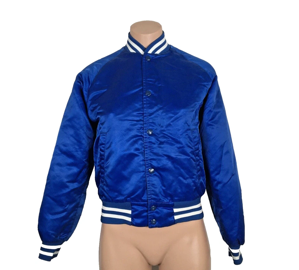 CHAQUETA EIU de colección para niños jóvenes línea de tiza Universidad del Este de Illinois Talla L 14/16 Satén Foto 2 de 4