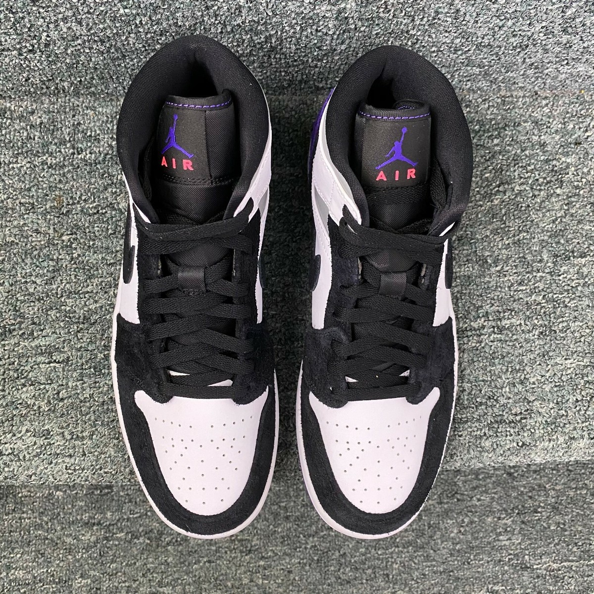 Nike Air Jordan 1 Mid SE White Court Purple Mens Sz 9 852542  display picture 1