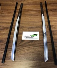 Quarter Window Vertical Chrome 68-72 2dr Coupe And Convertible Sash Molding Trim Quarter Window Vertical Chrome 68-72 2dr Coupe And Convertible Sash Molding Trim
