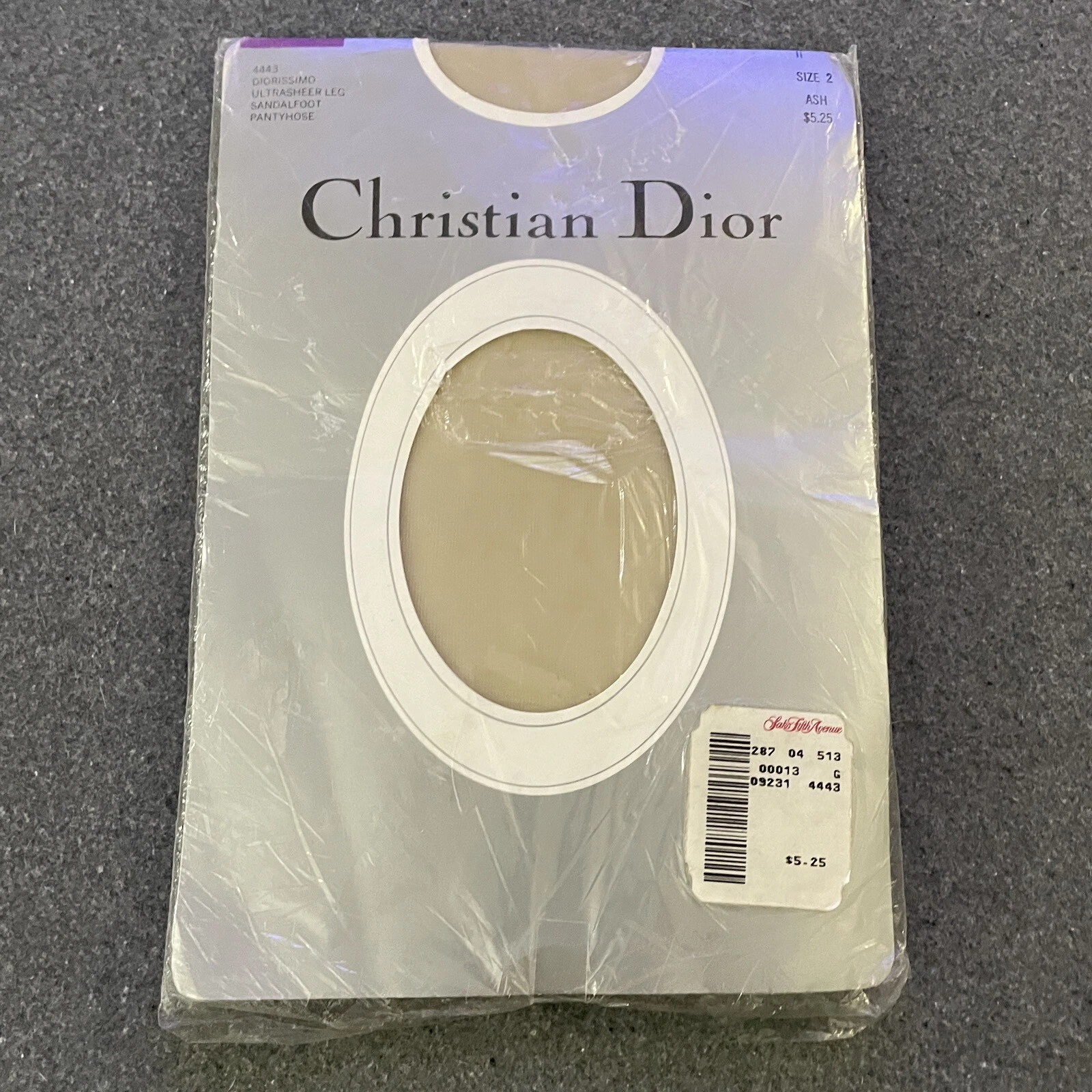 Pantalon vintage Christian Dior taille 2 cendres pied sandalfoot ultra pur jambe Diorissimo 4443