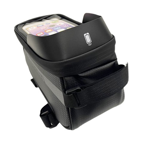 Borsa con telaio tubo superiore anteriore superiore per bicicletta bicicletta supporto telefono impermeabile - Foto 8 di 15