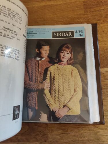 BOOK - Knitting Pattern File Half Complete Binder Of Vintage Knitting Patterns - Picture 6 of 12