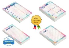 A4 Weekly Planner -weekly  daily shopping to do list to do list report pad