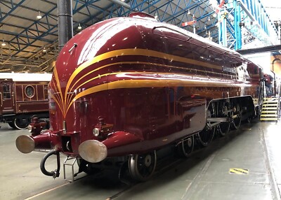 Metall Wandschild - Coronation Scot Streamliner LMS Train - Train Spotting Railway