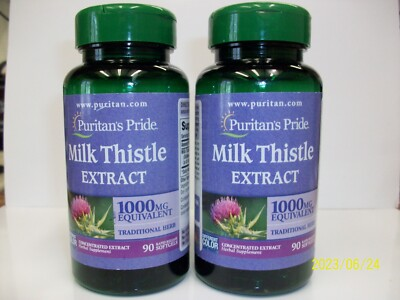 #ad #ad Milk Thistle Silymarin 1000mg 90 Softgels 2 Pack $14.87