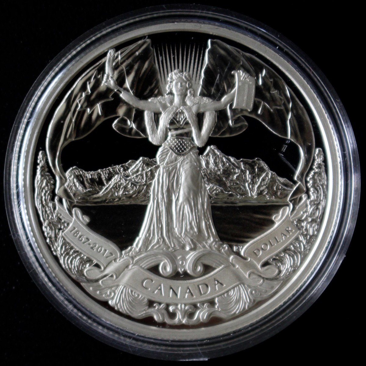 2017 CANADIAN CONFEDERATION 150th Anniversary $1 PURE SILVER PROOF