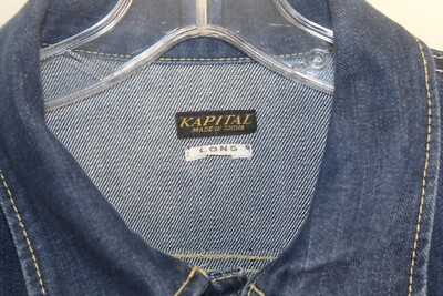 Kapital Sz 44 Men's S M Smile Cropped Denim Jean Jacket Japan | eBay