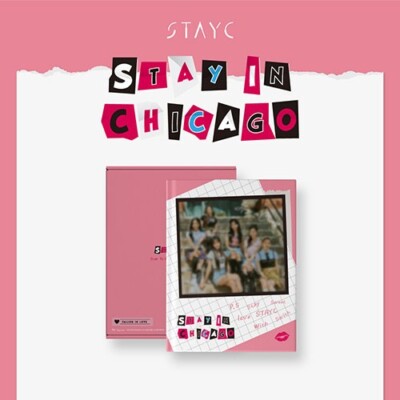 STAYC - 1ST PHOTOBOOK [STAY IN CHICAGO] Photo Card DVD Disc K-pop Book Girl band