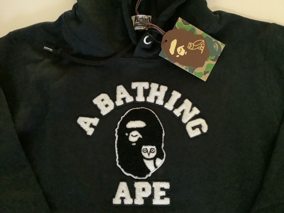 Authentic a bathing ape bape x ovo pullover hoodie black Authentic a bathing ape bape x ovo pullover hoodie black