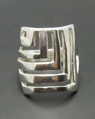 Stilvoller Sterling Silber Damen Ring echt massiv 925 Handarbeit Kaiserin