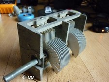 Air variable Kondensator fuer QRO PA bau 2 mal 18-250pF