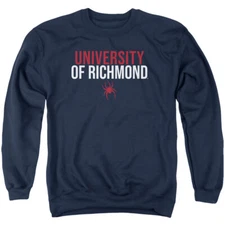 University of Richmond Adult Crewneck Sweatshirt Stacked, Navy, S-3XL