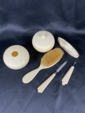 Vintage Celluloid 1950's Vanity 6 Piece Set