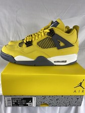 Nike Air Jordan 4 Retro Lightning 2021 Tour Yellow NEW CT8527-700 Mens Size 10.5