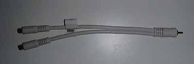 *NEW* Steren Y Cable Python Series Video Cable 6'' 254-206IV 1 MALE TO 2 FEMALE