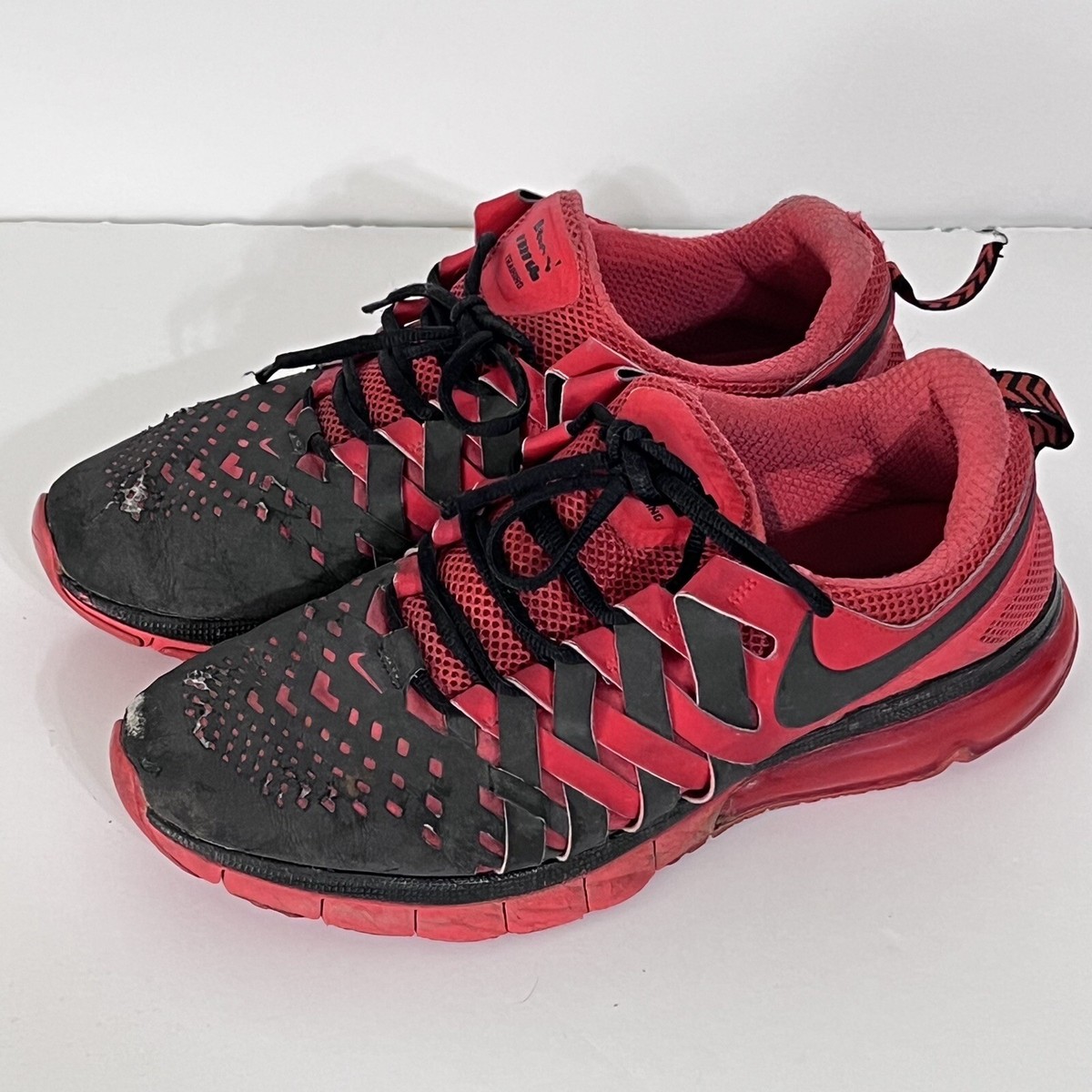 NIKE 本セット Size 14 Nike Men Fingertrap Max Shoes 644673 011 White Black