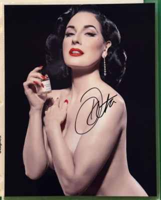 Sexy Dita Von Teese Authentic Signed Autograph 8x10 Photo Queen of