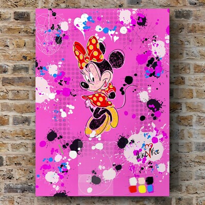 Original Mike Vice ''Vintage Minnie '' Minnie Mouse Pop Art Druck 
