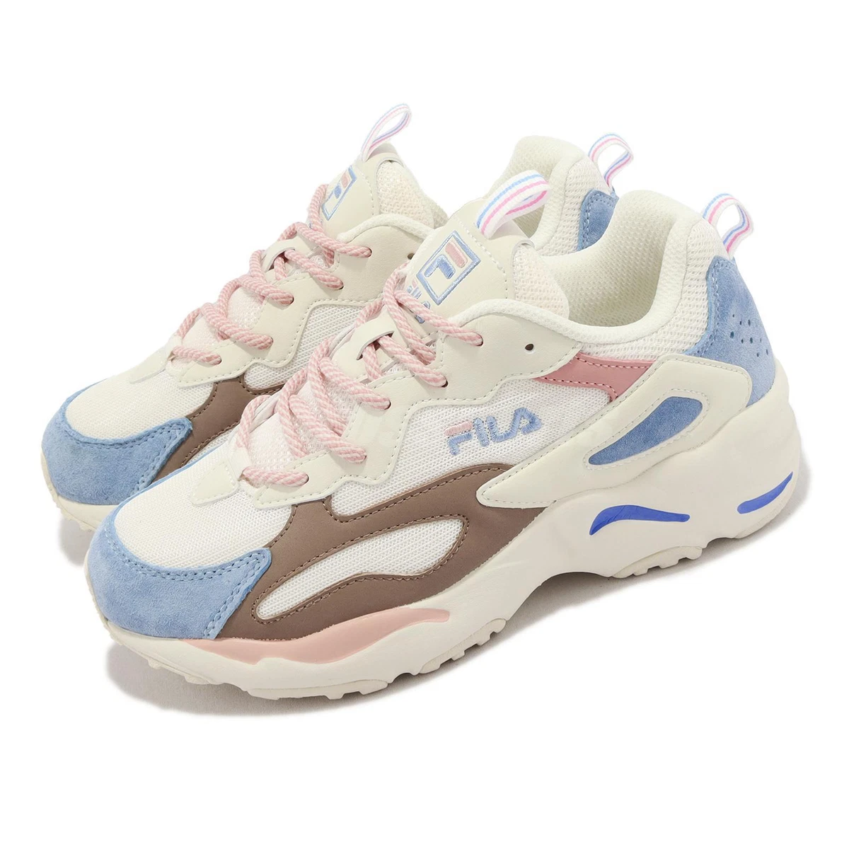 Desperat Regeneration Samuel Fila Ray Tracer White Ivory Blue Pink Men Unisex Casual Lifestyle Dad Shoes  | eBay