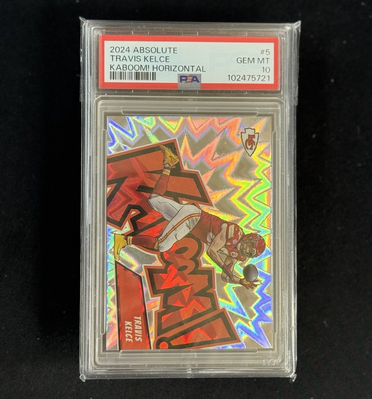2024 Panini Absolute - Kaboom! Horizontal #5 Travis Kelce PSA 10!