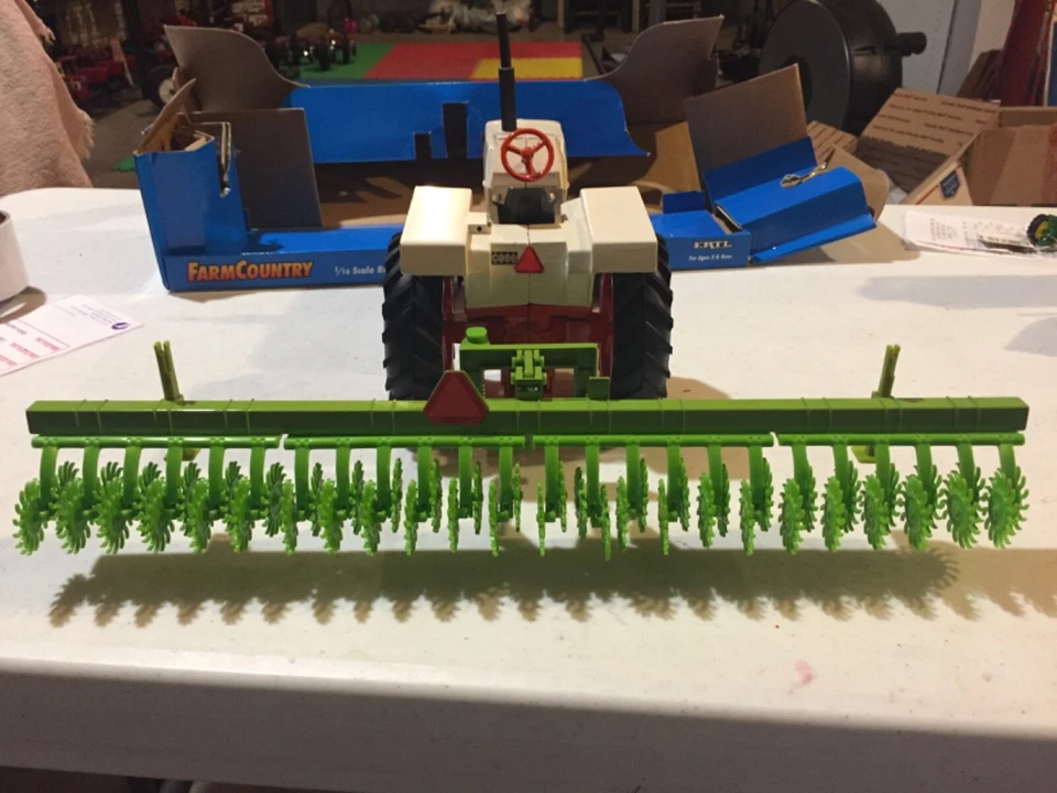 Steiger Rotary Hoe Raises & Lowers w Stands from Farm Country 1/16 by Ertl - Image 2 of 4