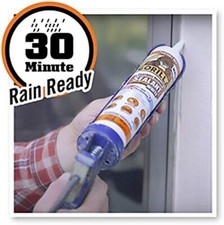 Gorilla Silicone Sealant Caulk 10oz White 100 Fits Standard Caulking Gun