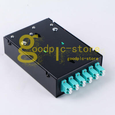 Fiber Optic Terminal Box 12 core LC MM OM3 adapter pigtail 6 Ports Patch Panel