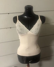 Ruby Ribbon  Second Skin Lace Cami pale/nude Size 30 style 1749. NWOT