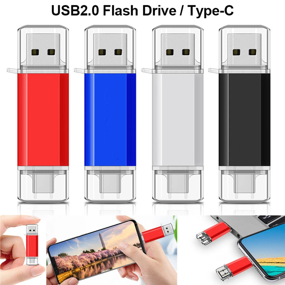 TYPE-C USB OTG 2 in 1 Memory Photo Stick Flash Drive Android/Samsung/PC/Mac
