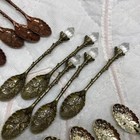 20 PCS Apothecary Spoon/Herb Spoon w/Crystal Assorted Finishes — photo 5
