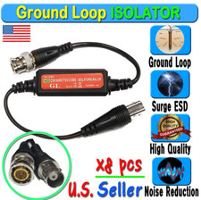 8pcs Coaxial Video Ground Loop Isolator Balun BNC Male to Female for CCTV Camera