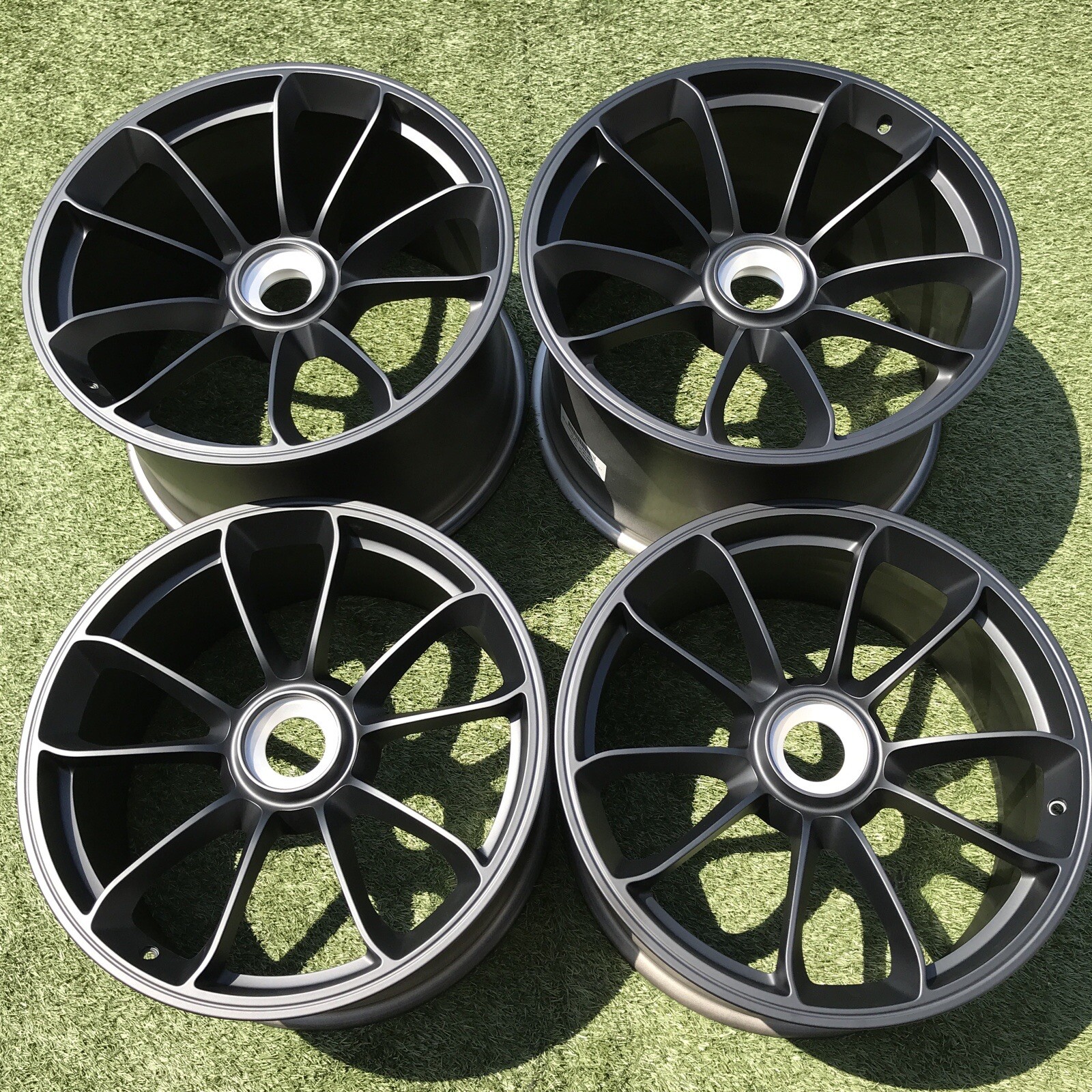 20" 21" PORSCHE 911  GT3 RS WHEELS RIMS OEM BLACK GENUINE NEW 99136216382